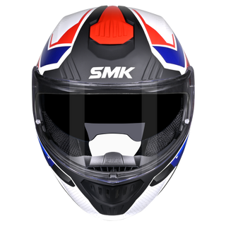 SMK Gullwing Supertour (MA153) Flip-up Helmet - Matt White/Blue/Red