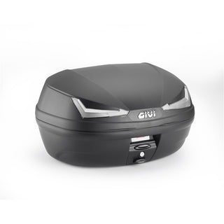 GIVI Monolock Topcase 45L Tech Black/Clear - Includes Universal Plate
