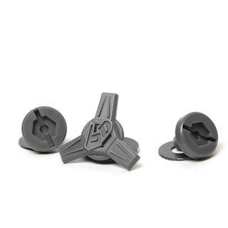 6D ATR-3 Helmet Peak Side Screw Set - Grey