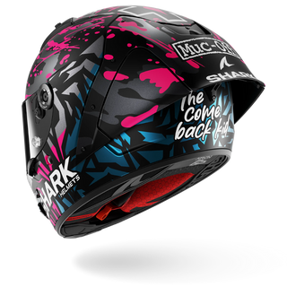 Shark Aeron-GP FIM Racing #2 Redding Replica Helmet - Matte Black / Violet / Blue