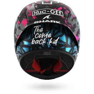 Shark Aeron-GP FIM Racing #2 Redding Replica Helmet - Matte Black / Violet / Blue