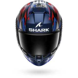 Shark Skwal Cup Replica Zarco GP DE France Carbon Full Face Helmet - Blue Chrome Red