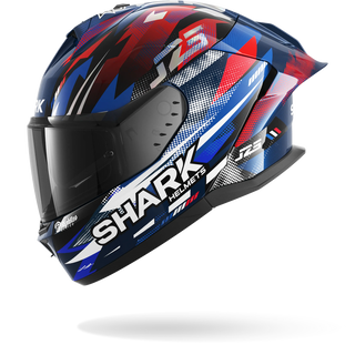Shark Skwal Cup Replica Zarco GP DE France Carbon Full Face Helmet - Blue Chrome Red