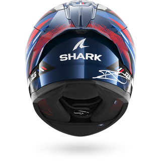 Shark Skwal Cup Replica Zarco GP DE France Carbon Full Face Helmet - Blue Chrome Red