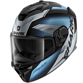 Shark Spartan GT Elgen Helmet Black/Silver/Silver