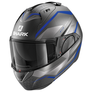 Shark Evo-ES Yari Helmet Anth/Blue/Silver