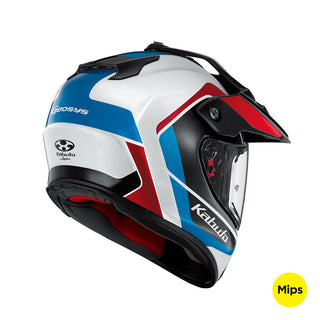 Kabuto Geosys GT Mips Block Helmet - White/Red/Blue