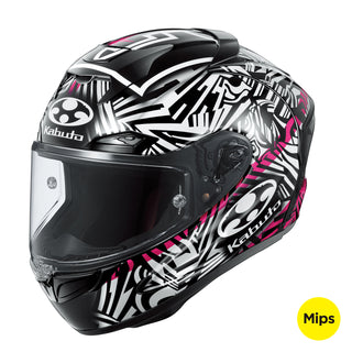 Kabuto F17 GP Mips Aleix Helmet - Black/White