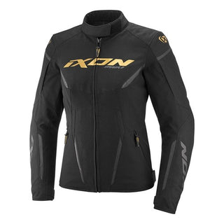 Ixon Striker 2 Waterproof Ladies' Jacket - Black/Gold