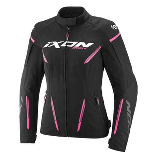Ixon Striker 2 Waterproof Ladies' Jacket - Black/Bright Pink