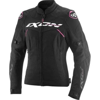 Ixon Meteor 31 Women's Motorcycle Jacket - Black / White / Pink