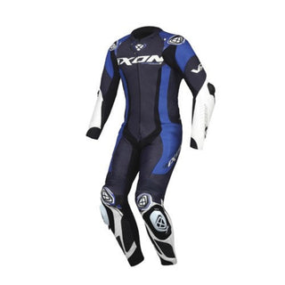 Ixon Vortex 3 One Piece Motorcycle Racing Suit - Blue / White