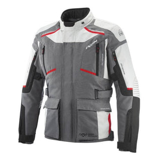 Ixon Midgard Motorcycle Jacket - Gray / Black / Red