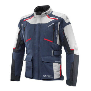 Ixon Midgard Motorcycle Jacket - Gray / Navy / Black
