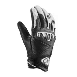 Ixon Mirage Leather Motorcycle Gloves EN13594 - Black/White