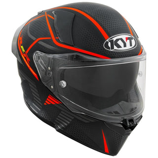 KYT R2R Concept Helmet - Matt Black/Red