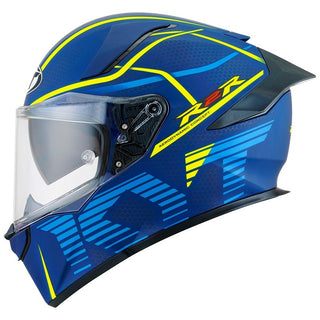 KYT R2R Concept Helmet - Matt Blue/Yellow