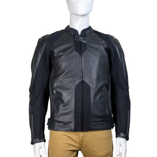 Rjays Rush Perforated Leather Jacket - Black