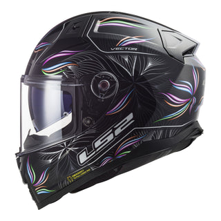 LS2 FF811 Vector II Tropical Helmet - Black / White 06