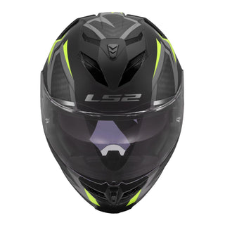LS2 FF818 Storm III Dynamo Helmet - Black / Hi-Vis Yellow