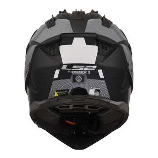 LS2 MX702 Pioneer II Hill Helmet - Matte Black / White 06