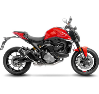 LoeVince LV-10 Slip-On Exhaust Stainless Black for Ducati Monster 937 21-24