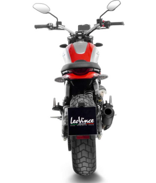 LoeVince LV-10 Slip-On Exhaust Full Black for Ducati Scrambler 800 Icon/Full Throttle/Night Shift 23-26