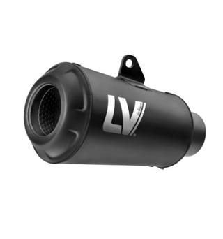 LoeVince LV-10 Slip-On Exhaust Full Black for Ducati Scrambler 800 Icon/Full Throttle/Night Shift 23-26