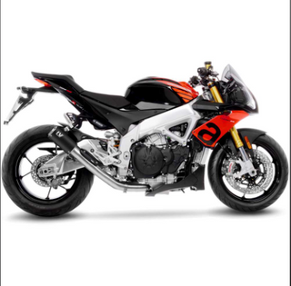 LoeVince  LV Corsa-S Slip-On Exhaust Stainless Black for Aprilia RSV4 1100 19-20 / Factory '21-24 / Tuono V4 '19-20