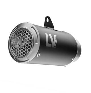 LoeVince  LV Corsa-S Slip-On Exhaust Stainless Black for Aprilia RSV4 1100 19-20 / Factory '21-24 / Tuono V4 '19-20