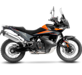 LoeVince LV-14 Slip-On Titanium for CF Moto 800 MT/MTX 22-26 / Husq Nord 901 '22-26 / KTM 790/890 Adv/Smt '19-24