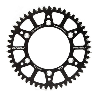 Mino 44 Tooth KTM / Husqvarna/ Gasgas / Husaberg - Alloy Rear Sprocket - Black