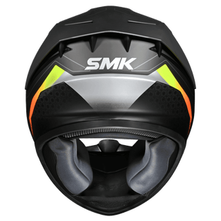 SMK Stellar Sport Flight (MA264) Full Face Helmet - Matt Black/Grey/Yellow