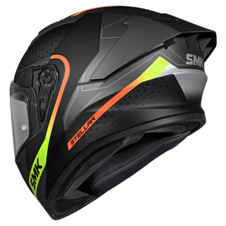 SMK Stellar Sport Flight (MA264) Full Face Helmet - Matt Black/Grey/Yellow