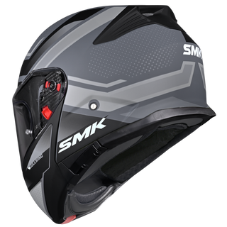 SMK Gullwing Supertour (MA661) Flip-up Helmet - Matt Grey/White