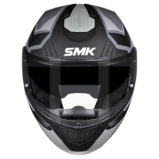 SMK Gullwing Supertour (MA661) Flip-up Helmet - Matt Grey/White