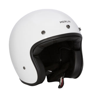 Merlin Blackbird Jet Open Face Helmet - Gloss White