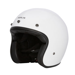 Merlin Blackbird Jet Open Face Helmet - Gloss White