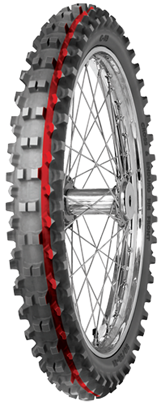 Mitas Junior Mx Intermediate Red Stripe C19 2.50-12 37M Front Tyre