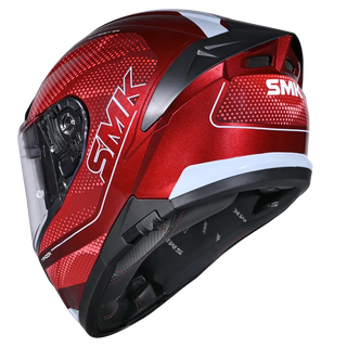 SMK Typhoon 06 Mystic (MA336) Full Face Helmet - Matt Red/Grey