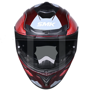 SMK Typhoon 06 Mystic (MA336) Full Face Helmet - Matt Red/Grey