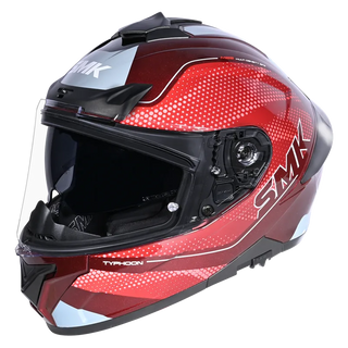 SMK Typhoon 06 Mystic (MA336) Full Face Helmet - Matt Red/Grey