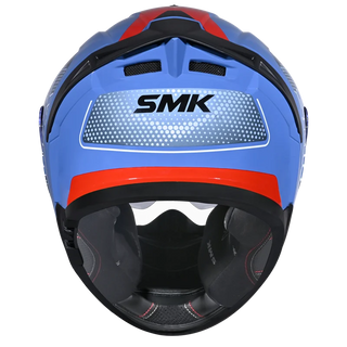 SMK Typhoon 06 Mystic (MA551) Full Face Helmet - Matt Blue/White