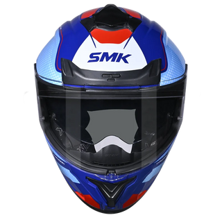 SMK Typhoon 06 Mystic (GL553) Full Face Helmet - Blue/Red