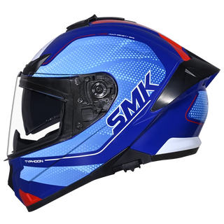 SMK Typhoon 06 Mystic (GL553) Full Face Helmet - Blue/Red