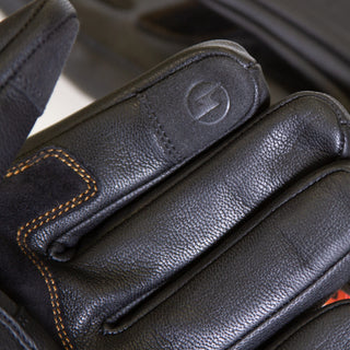 Merlin Calton D3O Waterproof Leather Motorcycle Gloves - Black
