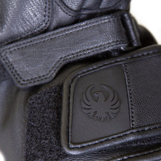 Merlin Calton D3O Waterproof Leather Motorcycle Gloves - Black