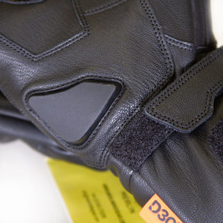 Merlin Calton D3O Waterproof Leather Motorcycle Gloves - Black
