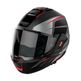 Nolan N120-1 Flip Over Classic Helmet - Grey Black Red