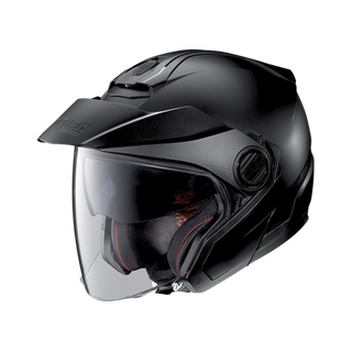 Nolan N40-5 Open Face + Peak Classic Helmet - Flat Black